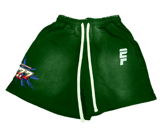 Green 777 Shorts