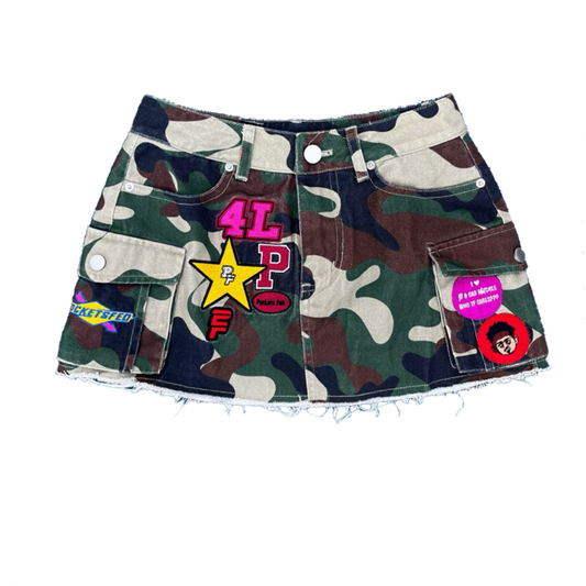 WAR Camo Mini Skirt